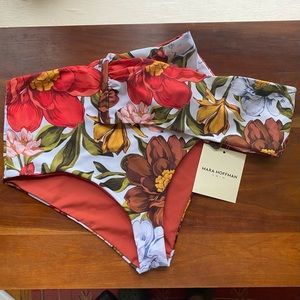 Mara Hoffman Swim floral Abigail top Lydia bottom